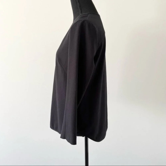 Club Monaco V Neck Satin  Trim Blouse - Picture 2 of 16